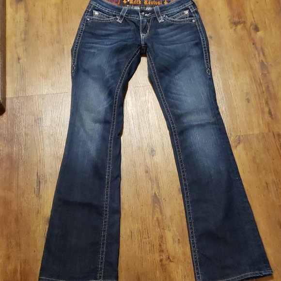 Rock revival elena boot cut crystal bling jeans - Picture 2 of 7